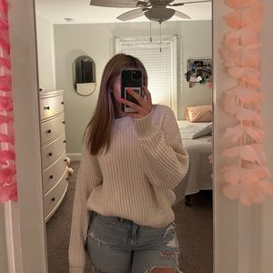 Cream Target sweater